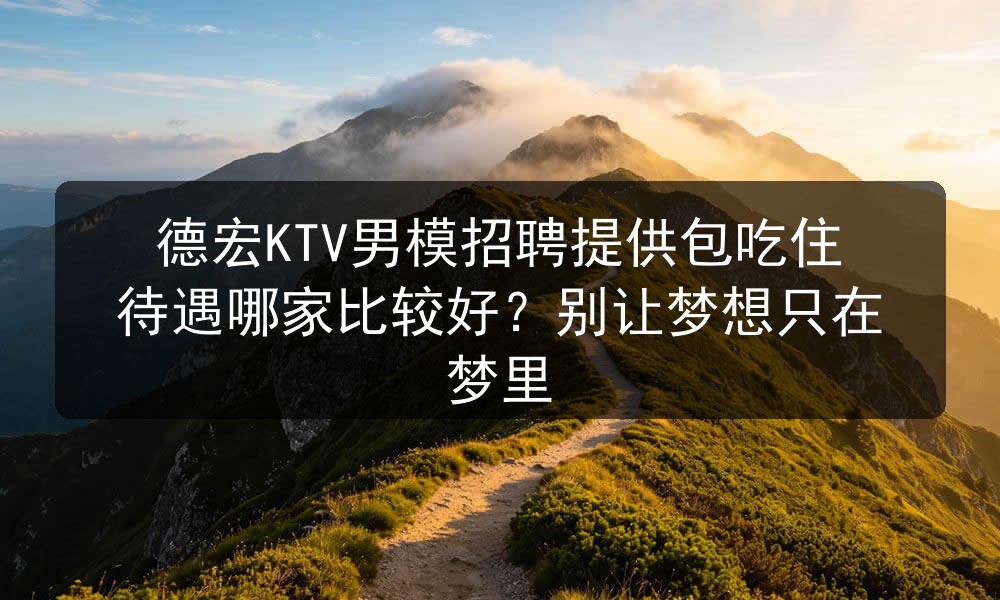 德宏KTV招聘日结男模