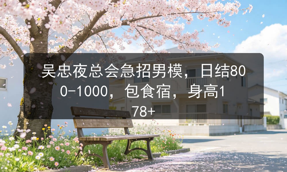 吴忠夜总会招聘男模