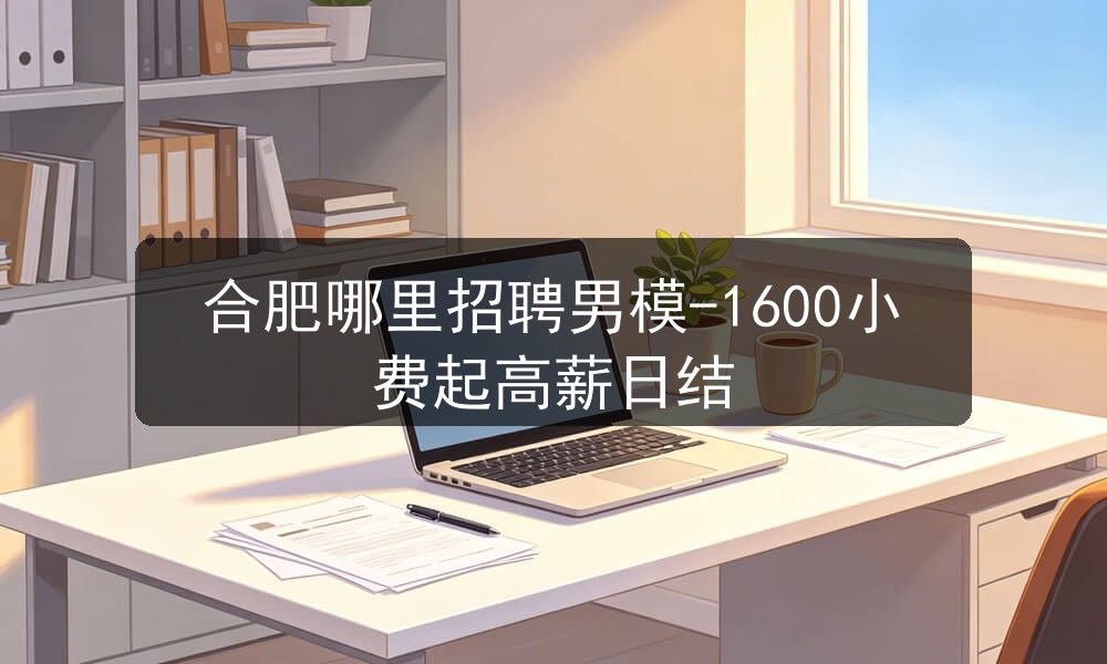 合肥哪里招聘男模-1600小费起高薪日结职位封面