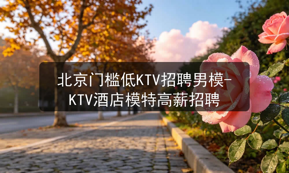 北京ktv招聘男模
