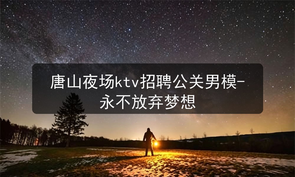 唐山夜场ktv招聘公关男模-永不放弃梦想职位封面