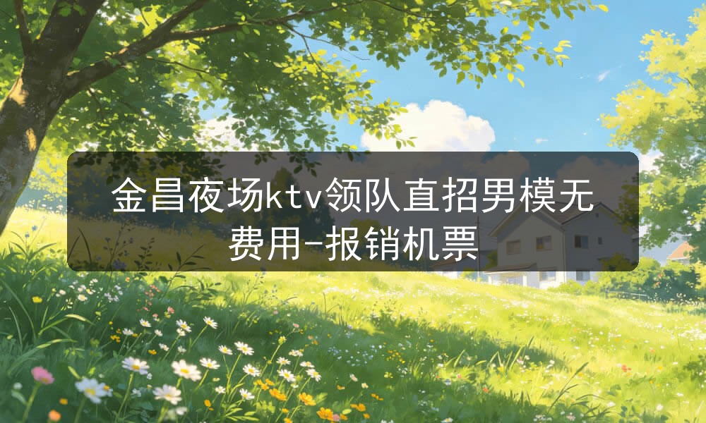 金昌夜场ktv招聘男模