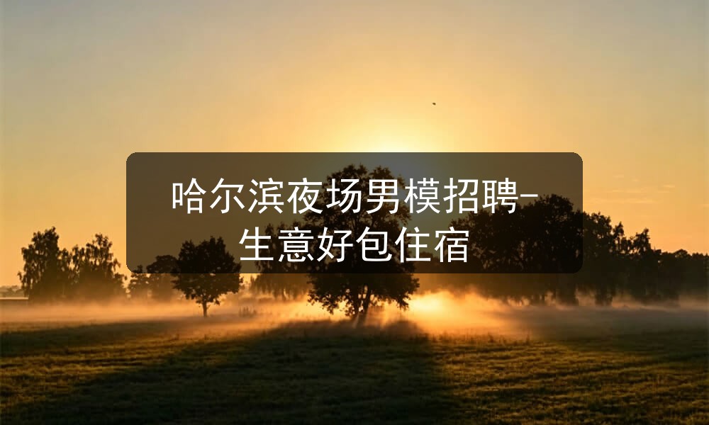 哈尔滨夜场招聘商务男模