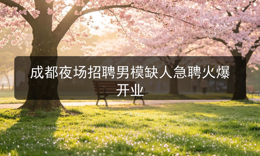 成都夜场哪里招聘男模