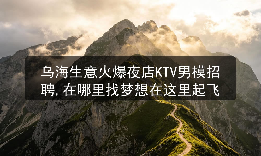 乌海生意火爆夜店KTV男模招聘,在哪里找梦想在这里起飞